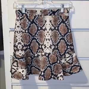 Nastygal Snakeskin Skirt